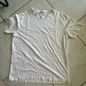 Zara Off-White Short Sleeve Tee